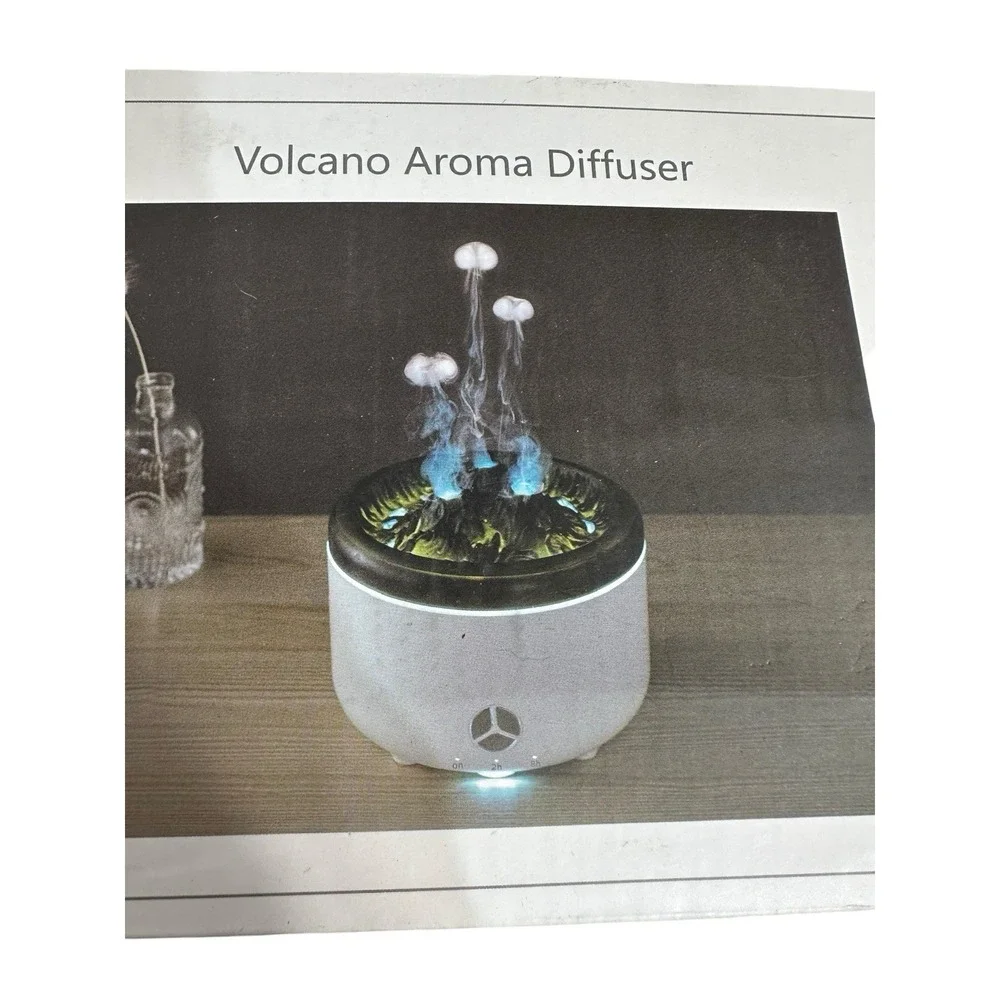 volcano aroma diffuser essential oil 500 ml color changing